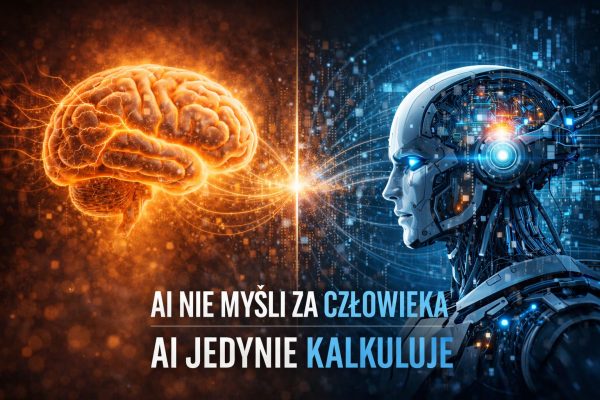 Człowiek i sztuczna inteligencja jako współpracujące systemy poznawcze, AI nie zastępuje myślenia człowieka, lecz zmienia jego sposób
