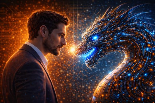 Człowiek konfrontujący się z nieludzką inteligencją jako lustrem decyzji i odpowiedzialności