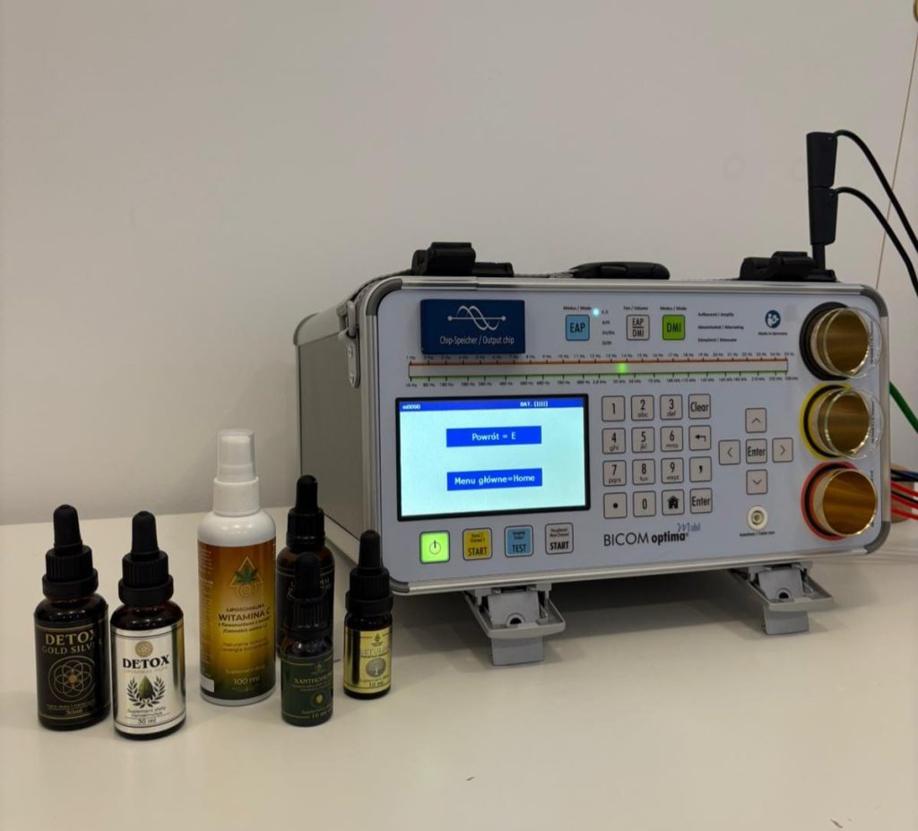 BICOM Optima apparatus and preparations to support the regulatory process used outside the office  