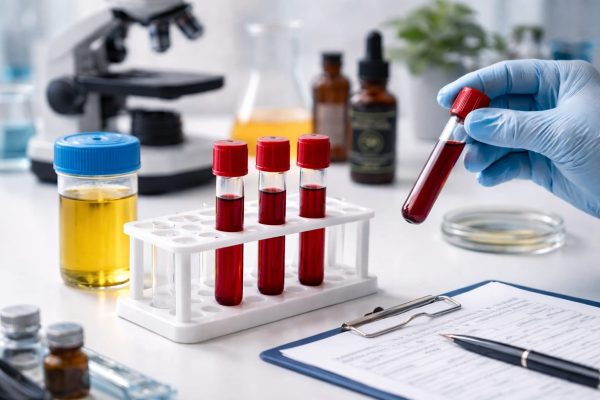 Laboratoryjna analiza próbek krwi wykorzystywana w diagnostyce biologicznej