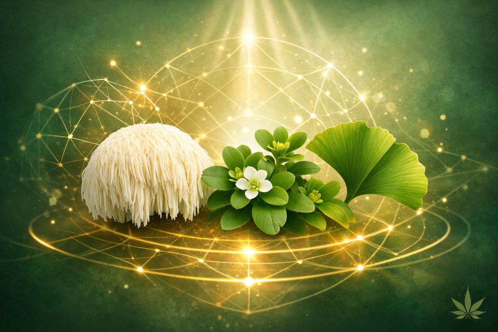 Liposomal NeuroHerb – formuła wspierająca układ nerwowy oparta na soplówce jeżowatej, brahmi i miłorzębie japońskim