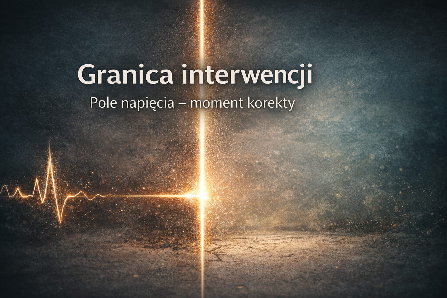 Granica interwencji w mechanice pola – moment, w którym odpuszczenie staje się formą korekty i zatrzymania akumulacji napięcia