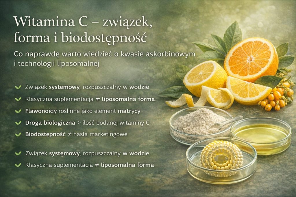 Witamina C w formie liposomalnej – biodostępność i rola flawonoidów roślinnych