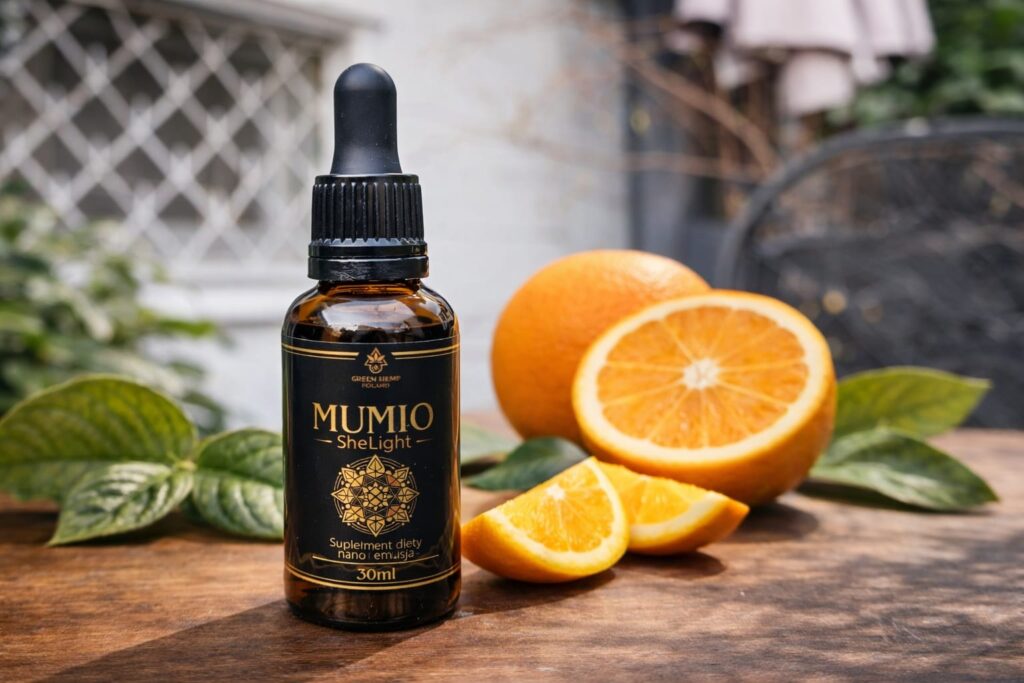 Mumio SheLight z świeżym sokiem pomarańczowym – jak stosować mumio naturalnie