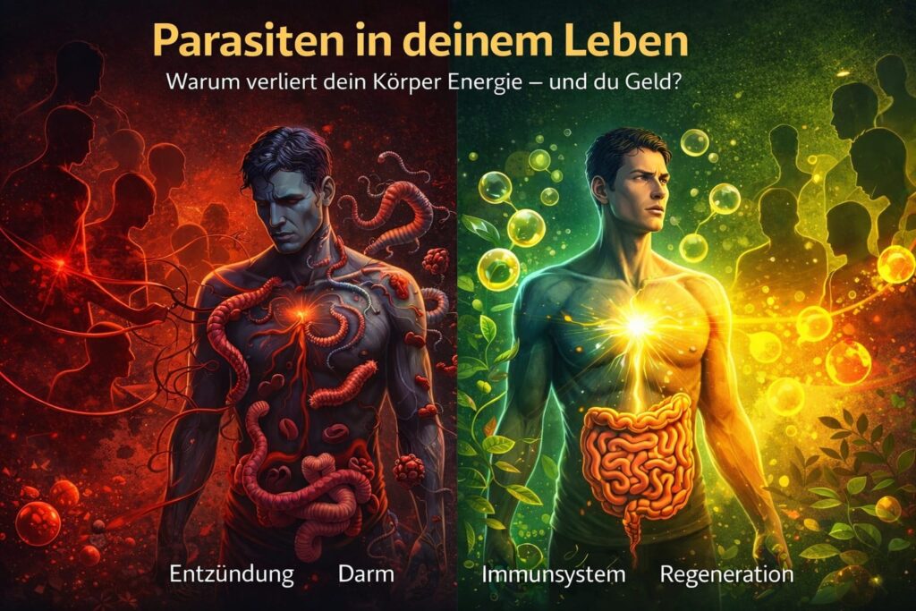 Parasiten im Körper können Energieverlust, Entzündungen und Darmprobleme verursachen – Unterstützung von Immunsystem und Regeneration